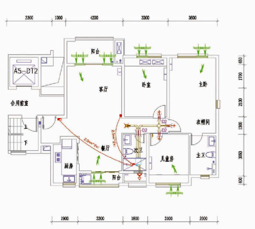  戶式單向流新風(fēng)換氣方案